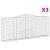 Coșuri gabion arcuite 3 buc. 400x50x160/180 cm, fier galvanizat GartenMobel Dekor