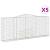 Coșuri gabion arcuite 5 buc. 400x50x160/180 cm, fier galvanizat GartenMobel Dekor