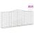 Coș gabion arcuit, 15 buc, 400x50x160/180 cm, fier galvanizat GartenMobel Dekor