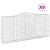 Coșuri gabion arcuite 9 buc, 400x50x180/200 cm, fier galvanizat GartenMobel Dekor
