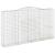 Coșuri gabion arcuite, 5 buc, 400x50x220/240cm, fier galvanizat GartenMobel Dekor