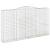 Coșuri gabion arcuite, 7 buc, 400x50x220/240cm, fier galvanizat GartenMobel Dekor