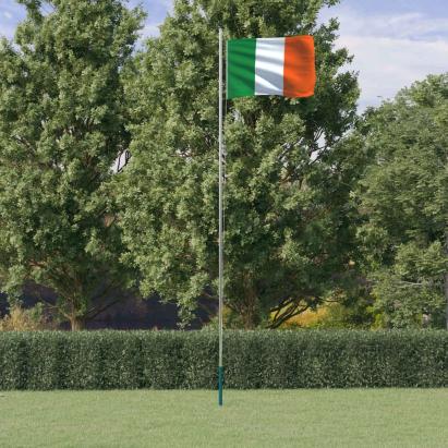 Steag Irlanda și stâlp din aluminiu, 6,23 m GartenMobel Dekor