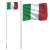 Steag Italia și stâlp din aluminiu, 6,23 m GartenMobel Dekor
