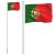 Steag Portugalia și stâlp din aluminiu, 6,23 m GartenMobel Dekor