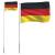 Steag Germania și stâlp din aluminiu, 5,55 m GartenMobel Dekor