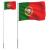 Steag Portugalia și stâlp din aluminiu, 5,55 m GartenMobel Dekor