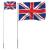 Steag Marea Britanie și stâlp din aluminiu, 5,55 m GartenMobel Dekor
