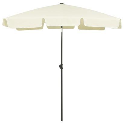 Umbrelă de plajă, galben nisip, 180x120 cm  GartenMobel Dekor