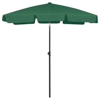 Umbrelă de plajă, verde, 180x120 cm GartenMobel Dekor
