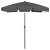 Umbrelă de plajă, antracit, 180x120 cm GartenMobel Dekor