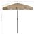Umbrelă de plajă, gri taupe, 180x120 cm GartenMobel Dekor