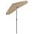 Umbrelă de plajă, gri taupe, 180x120 cm GartenMobel Dekor