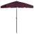Umbrelă de plajă, roșu bordo, 180x120 cm GartenMobel Dekor