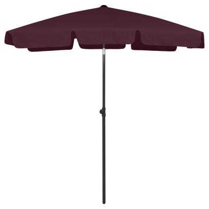 Umbrelă de plajă, roșu bordo, 180x120 cm GartenMobel Dekor