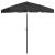 Umbrelă de plajă, negru, 180x120 cm GartenMobel Dekor