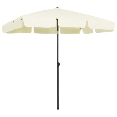 Umbrelă de plajă, galben nisip, 200x125 cm GartenMobel Dekor