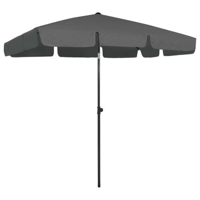 Umbrelă de plajă, antracit, 200x125 cm GartenMobel Dekor