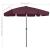 Umbrelă de plajă, roșu bordo, 200x125 cm GartenMobel Dekor