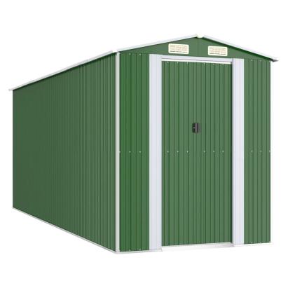 Șopron de grădină, verde, 192x523x223 cm, oțel zincat GartenMobel Dekor