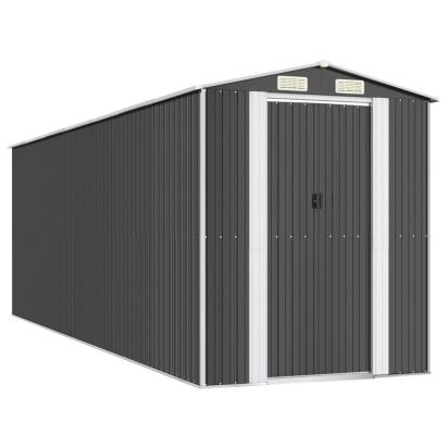 Șopron de grădină, antracit, 192x606x223 cm, oțel galvanizat	 GartenMobel Dekor