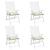 Perne de scaun, 4 buc., alb crem, 40x40x7 cm, textil oxford GartenMobel Dekor