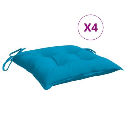 Perne de scaun 4 buc. albastru deschis 40x40x7 cm textil oxford GartenMobel Dekor