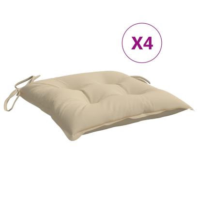 Perne de scaun, 4 buc., bej, 50x50x7 cm, textil oxford GartenMobel Dekor
