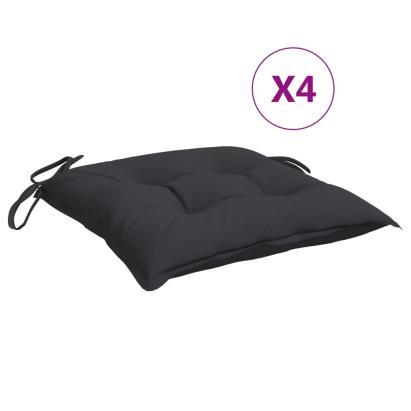 Perne de scaun, 4 buc., negru, 50x50x7 cm, textil oxford GartenMobel Dekor