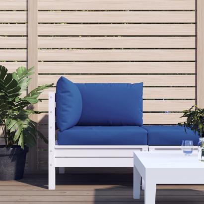 Perne pentru canapea din paleți, 3 buc., albastru, textil GartenMobel Dekor