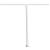 Set stâlp pentru copertină, alb, 300x245 cm, fier  GartenMobel Dekor
