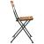 Scaune de bistro pliabile, 6 buc., lemn masiv de tec și oțel GartenMobel Dekor