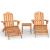 Set mobilier de grădină Adirondack, 3 piese, lemn masiv acacia GartenMobel Dekor