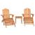 Set mobilier de grădină Adirondack, 3 piese, lemn masiv acacia GartenMobel Dekor