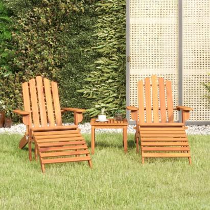 Set mobilier de grădină Adirondack, 3 piese, lemn masiv acacia GartenMobel Dekor