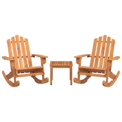 Set mobilier de grădină Adirondack, 3 piese, lemn masiv acacia GartenMobel Dekor