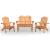 Set mobilier de grădină Adirondack, 4 piese, lemn masiv acacia GartenMobel Dekor