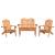 Set mobilier de grădină Adirondack, 4 piese, lemn masiv acacia GartenMobel Dekor