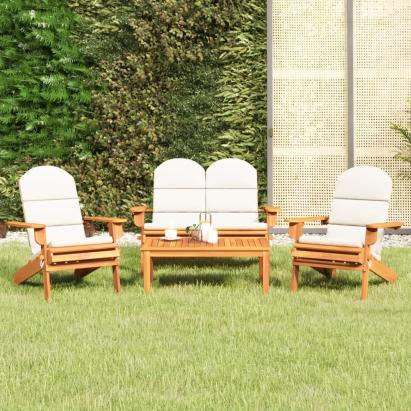 Set mobilier de grădină Adirondack, 4 piese, lemn masiv acacia GartenMobel Dekor