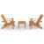Set mobilier de grădină Adirondack, 3 piese, lemn masiv acacia GartenMobel Dekor