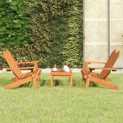 Set mobilier de grădină Adirondack, 3 piese, lemn masiv acacia GartenMobel Dekor