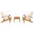 Set mobilier de grădină Adirondack, 3 piese, lemn masiv acacia GartenMobel Dekor
