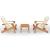 Set mobilier de grădină Adirondack, 3 piese, lemn masiv acacia GartenMobel Dekor