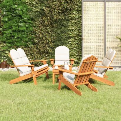 Set mobilier de grădină Adirondack, 5 piese, lemn masiv acacia GartenMobel Dekor