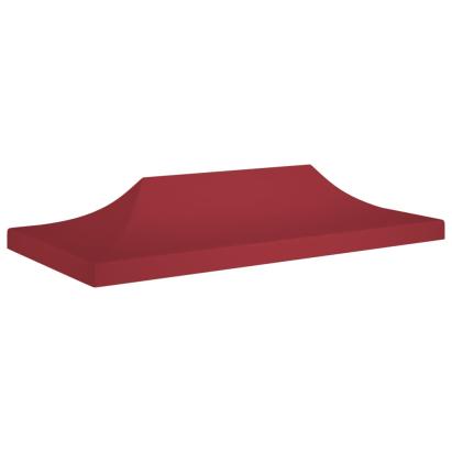 Acoperiș pentru cort de petrecere, vișiniu, 6 x 3 m, 270 g/m² GartenMobel Dekor