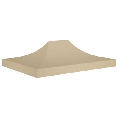 Acoperiș pentru cort de petrecere, bej, 4 x 3 m, 270 g/m² GartenMobel Dekor