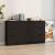 Servante, 3 piese, negru, lemn prelucrat GartenMobel Dekor