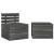 Set mobilier grădină din paleți, 2 piese, gri închis, lemn pin GartenMobel Dekor