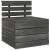 Set mobilier grădină din paleți, 2 piese, gri închis, lemn pin GartenMobel Dekor