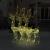 Decorațiuni reni de Crăciun, 3 buc., alb cald, 120 cm, acril GartenMobel Dekor